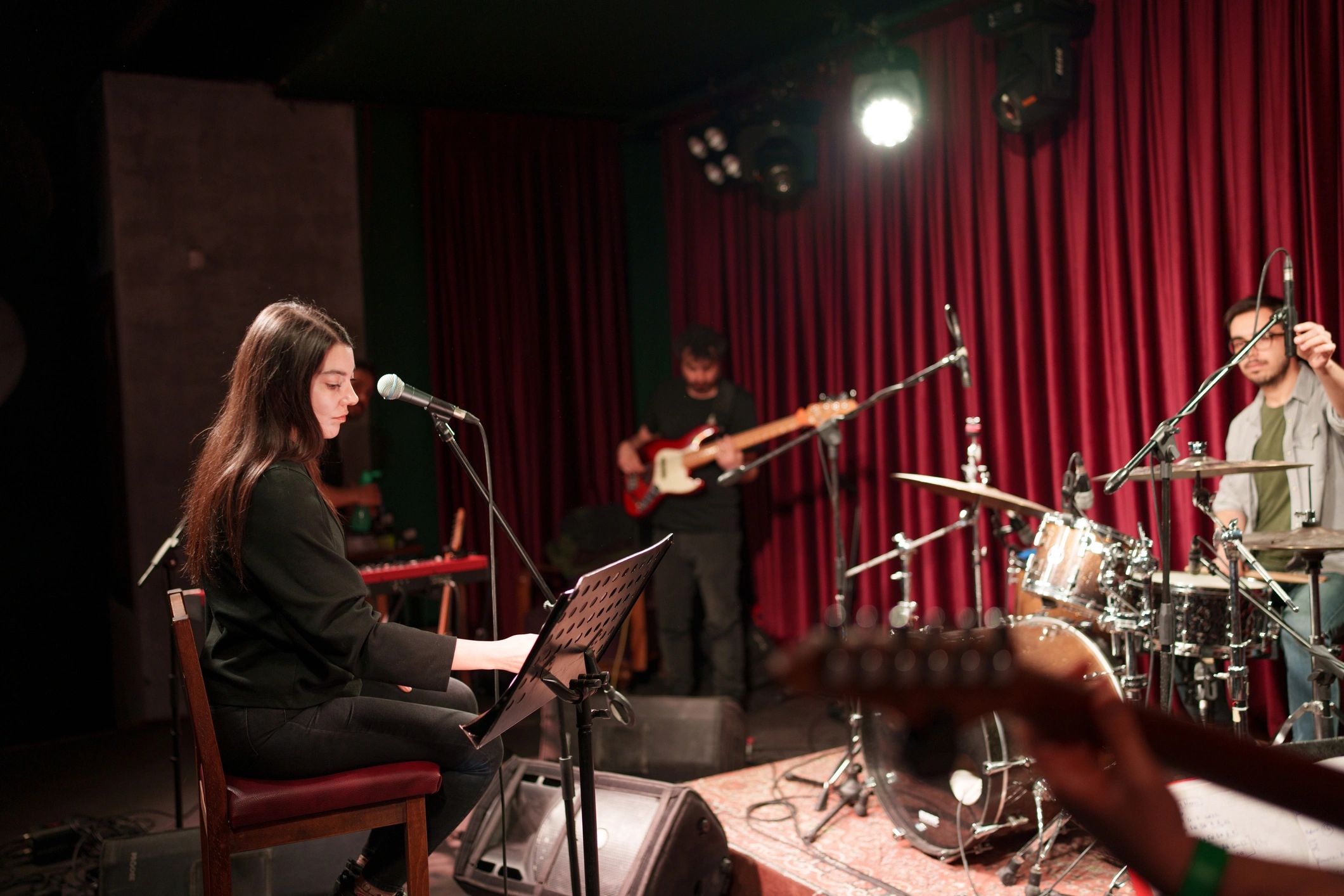 Live music performance atmosphere